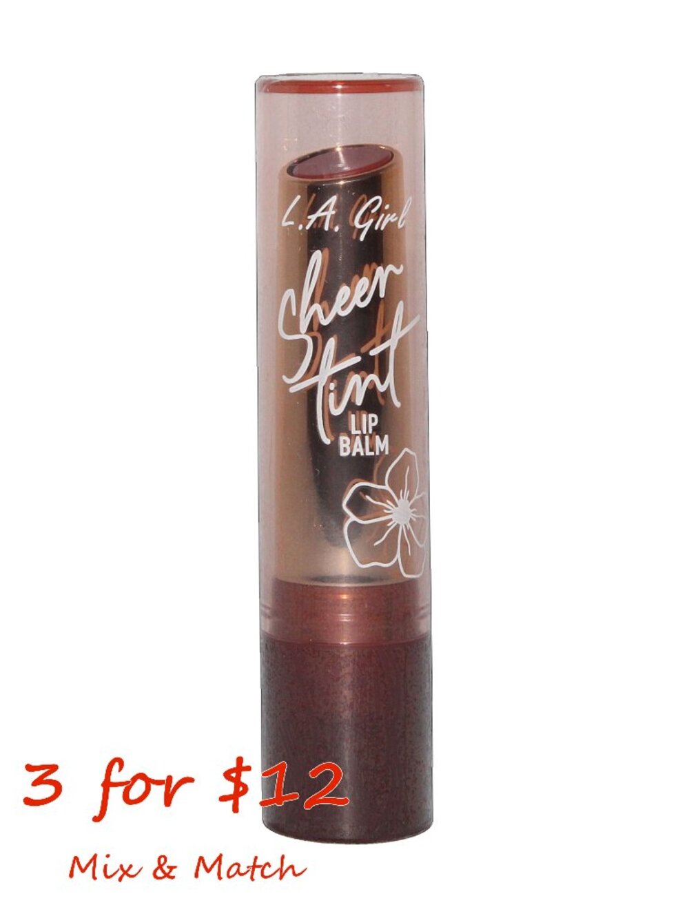 L.A. Girl Sheer Tint Lip Balm Sheer Nude GLC602 2g Full Size Sealed